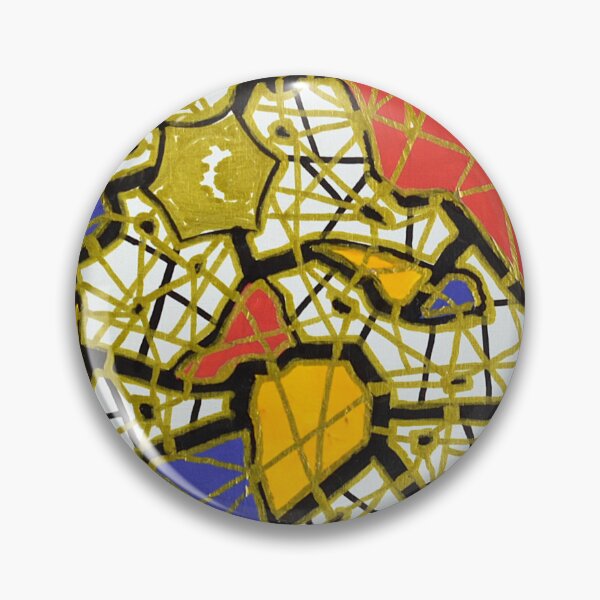 Item preview, Gold lines on colored spots designed and sold by GGAST.
