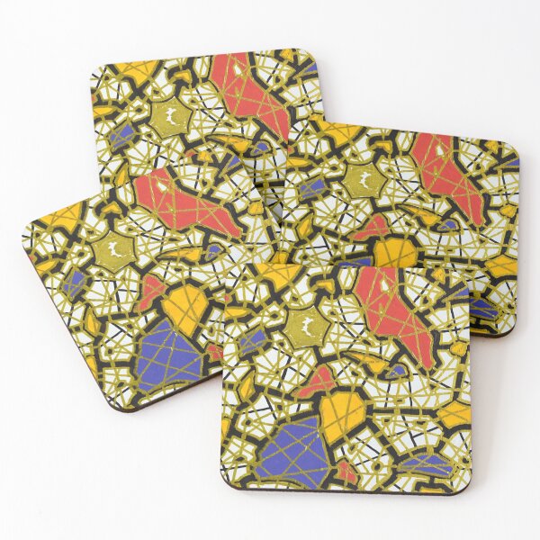 Item preview, Gold lines on colored spots designed and sold by GGAST.