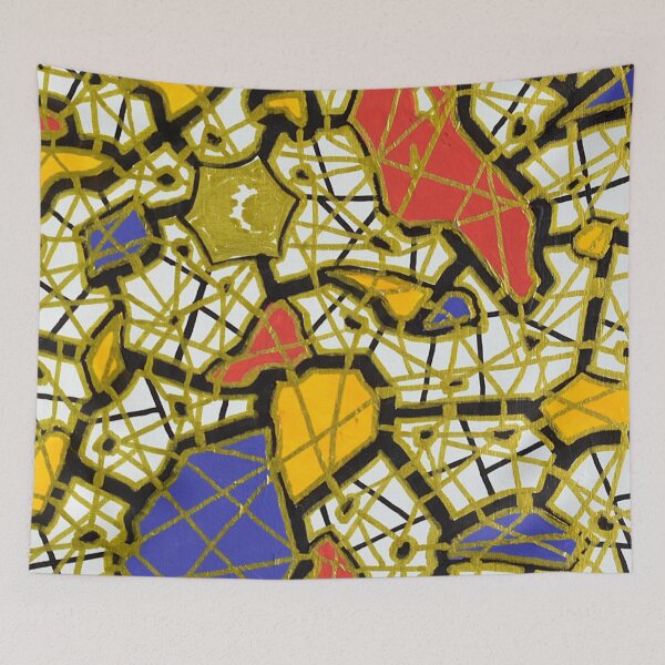 Item preview, Gold lines on colored spots designed and sold by GGAST.