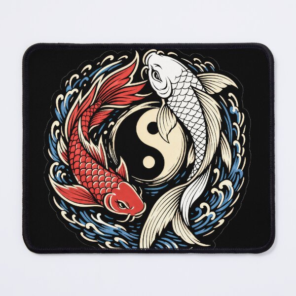 Item preview, Yin Yang Koi Fish – Japanese Tattoo Design designed and sold by Totemica.