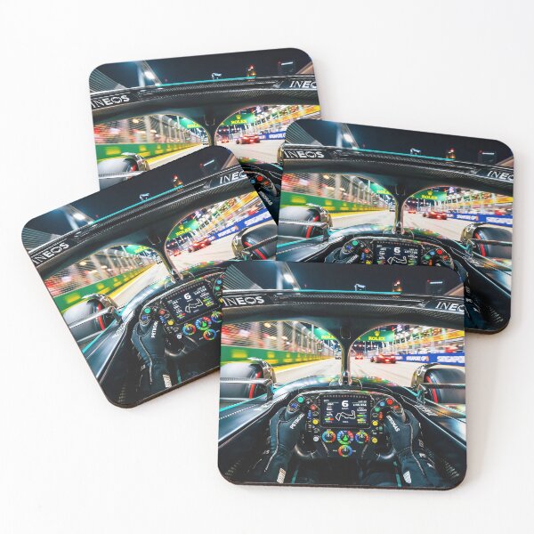 Item preview, F1 Night Race Cockpit View Mercedes Singapore GP Steering Wheel POV designed and sold by Abeshinobi.