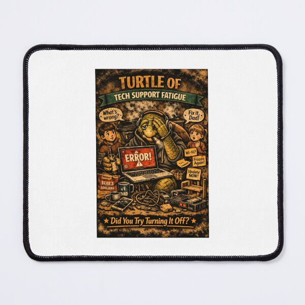 Item preview, Turtle of Tech Support Fatigue designed and sold by MimisCornerCo.