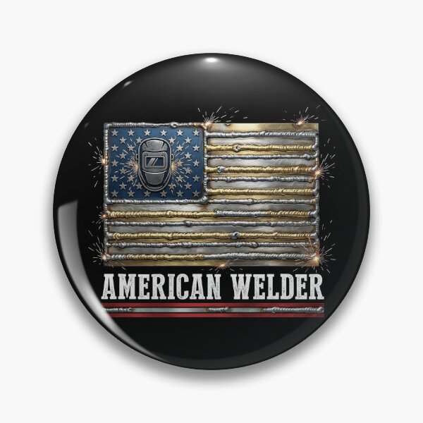 Item preview, American Welder Flag Patriotic Welding Shirt USA Trade designed and sold by SayIt-Wear.