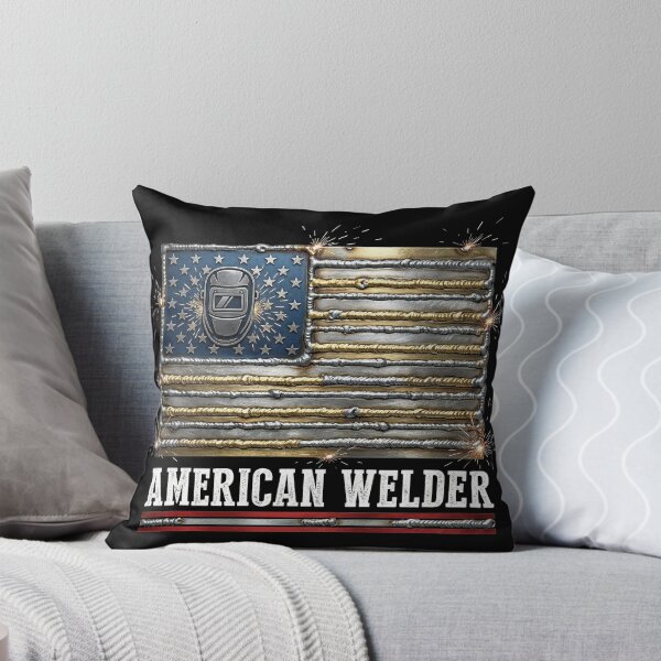 Item preview, American Welder Flag Patriotic Welding Shirt USA Trade designed and sold by SayIt-Wear.