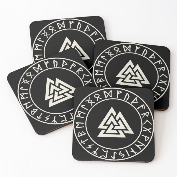 Item preview, Valknut Viking Runes Symbol Minimalist Norse Pagan Design designed and sold by Fradikal.