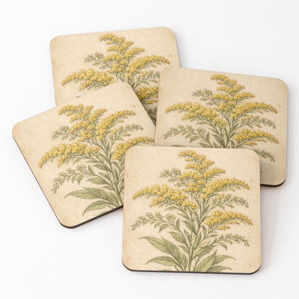 Item preview, Vintage Goldenrod Botanical Illustration – Antique Wildflower Print Rustic Wall Art designed and sold by Darlin8888.