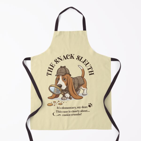 Item preview, Basset Hound Sherlock Holmes Parody - The Snack Sleuth designed and sold by KojourinArt.