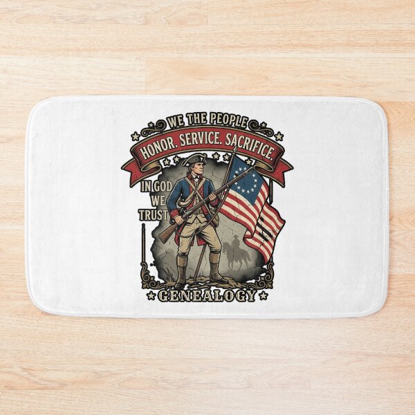 Item preview, Vintage Patriotic Revolutionary War Ancestor Genealogy Emblem designed and sold by chattsuede.