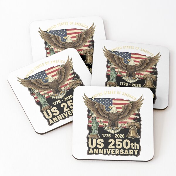 Item preview, US 250th Anniversary Patriotic Eagle Emblem designed and sold by chattsuede.