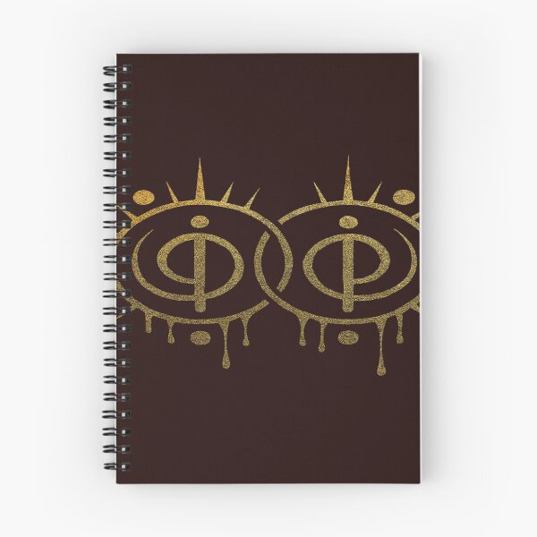 Item preview, Interlocked Golden Phi Sigils designed and sold by Ecosetereos.