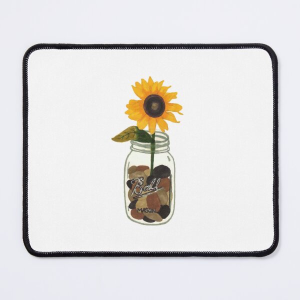 Item preview, Sunflower in a Mason Jar designed and sold by The Artful Pearl.