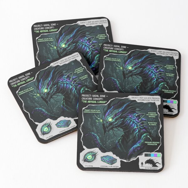 Item preview, Bioluminescent Abyssal Creature – Hadal Zone Concept | Monster Sci-Fi Street Art designed and sold by PLUSHIWORLDtm.