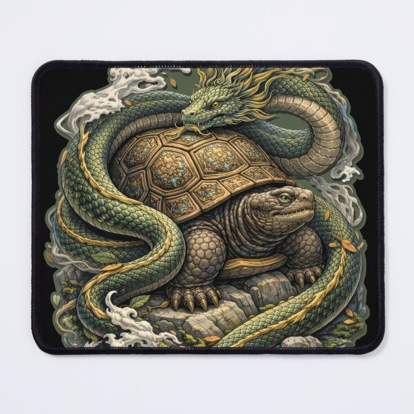 Item preview, Turtle Snake Design – Japanese Mythology Creature designed and sold by Totemica.