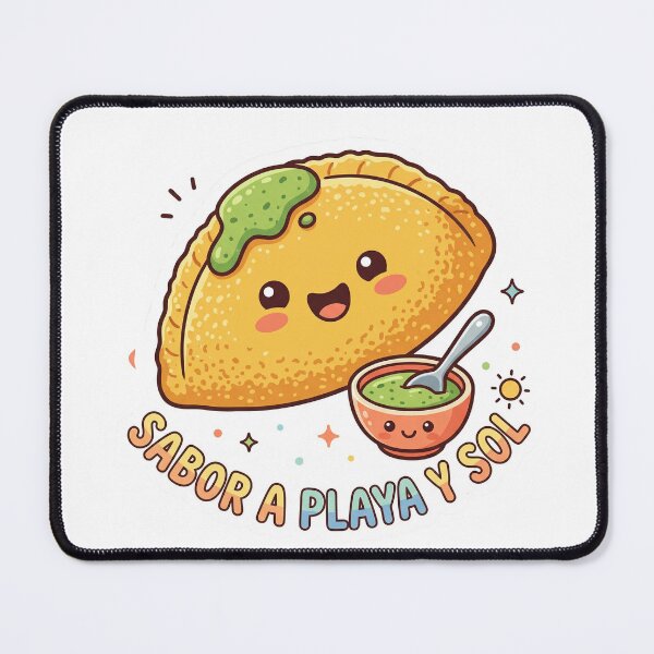 Item preview, empanada-guasacaca-venezuela-playa-cute-sticker.png designed and sold by guasacaca-vibes.