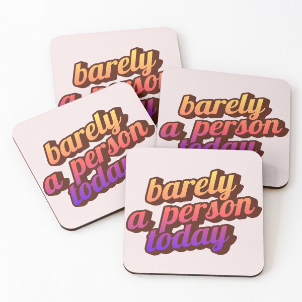 Item preview, Barely a Person Today - Retro Aesthetic Typography designed and sold by HALYNA070824.