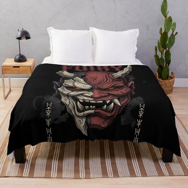 Item preview, Asymmetrical Crimson Demon Mask Art designed and sold by FUIRY .