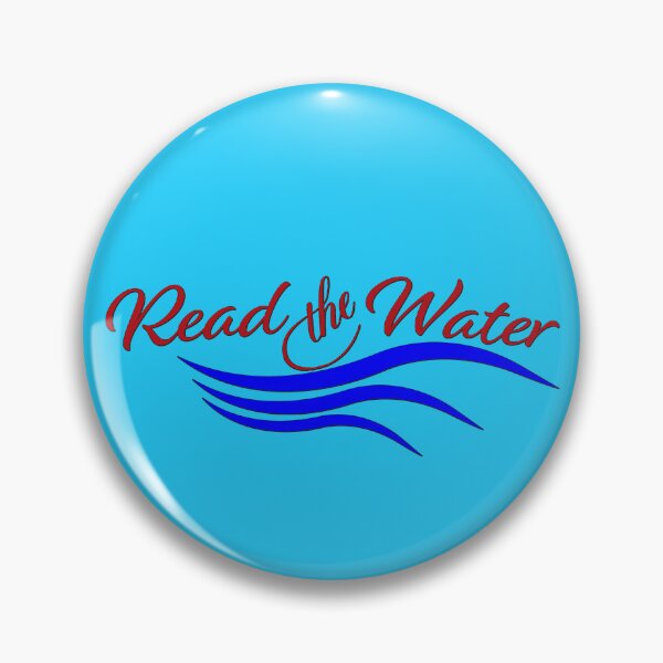 Item preview, Fishing Illustration with text "Read the water" fly fishing designed and sold by Art-Horizon.