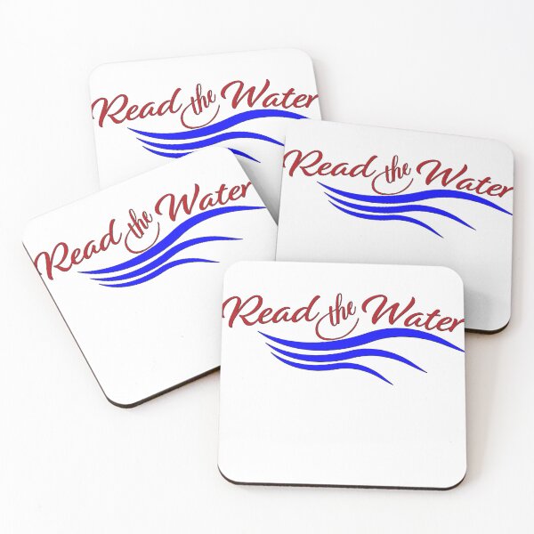 Item preview, Fishing Illustration with text "Read the water" fly fishing designed and sold by Art-Horizon.