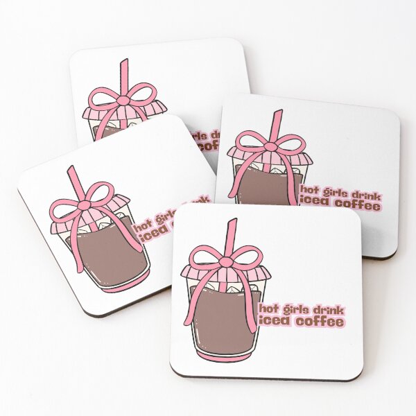 Item preview, Iced Coffee Lover | Hot Girls Drink Iced Coffee | Pink designed and sold by PrintEveryday.