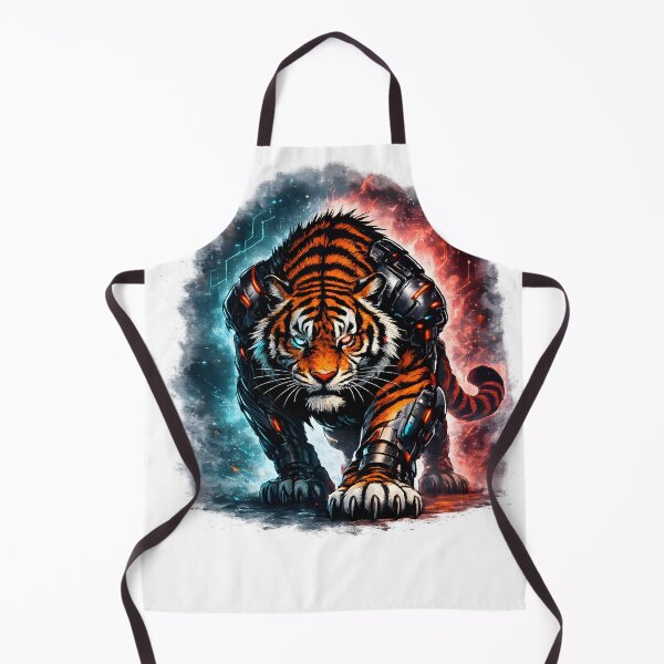 Item preview, Cyber Tiger – Neon Apex Predator | Futuristic Glitch Beast Design designed and sold by Z-arts.