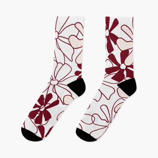 Item preview,  Burgundy Floral Linework Pattern designed and sold by Nature  Nblossom.