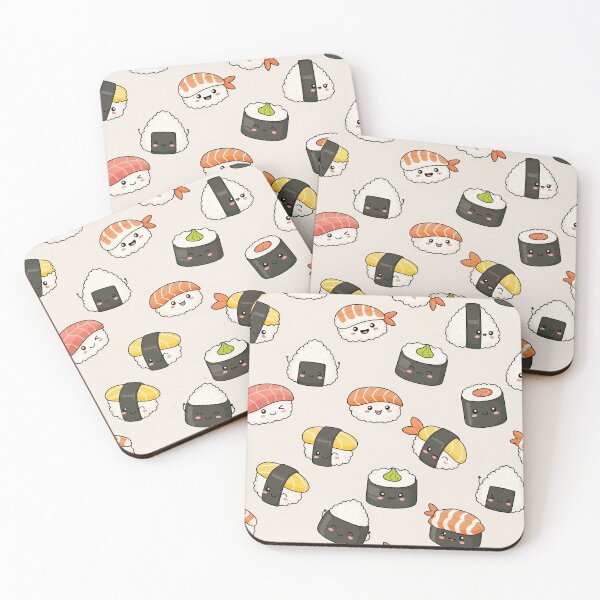 Item preview, Kawaii Sushi Pattern  designed and sold by Timegraf.