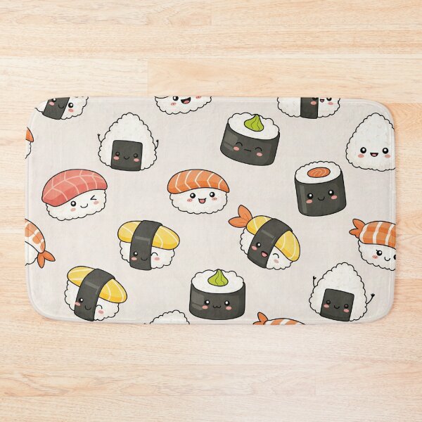 Artikelvorschau, Kawaii Sushi Muster entworfen und verkauft von Timegraf.