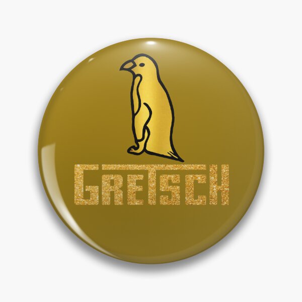 Item preview, Vintage Gretsch gold white penguin rock jazz Legendary Guitars and drums   designed and sold by Kludoman.