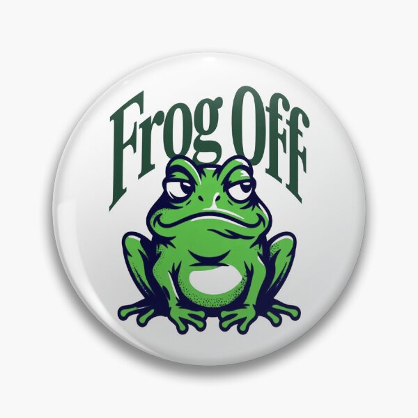 Item preview, Frog Off Mini – Chill Frog Meme Statement Shirt Fuck Off designed and sold by Lineforge by BehrfectMoments.