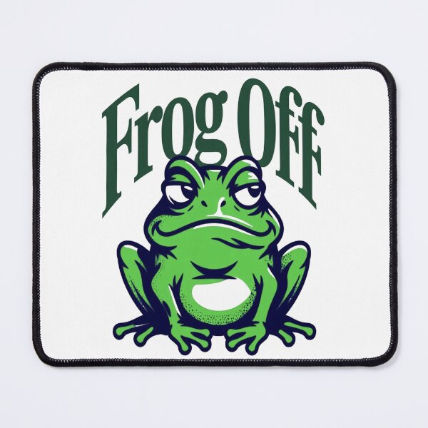 Item preview, Frog Off Mini – Chill Frog Meme Statement Shirt Fuck Off designed and sold by Lineforge by BehrfectMoments.