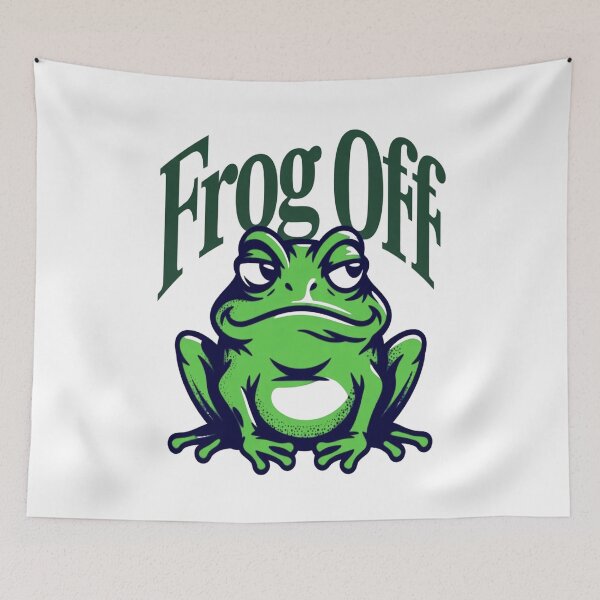 Item preview, Frog Off Mini – Chill Frog Meme Statement Shirt Fuck Off designed and sold by Lineforge by BehrfectMoments.
