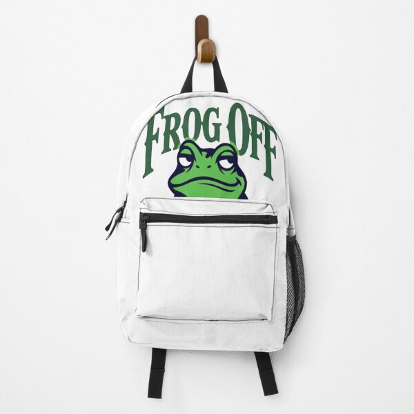 Item preview, Frog Off / Fuck Off – Chill Frog Meme Statement Shirt designed and sold by Lineforge by BehrfectMoments.