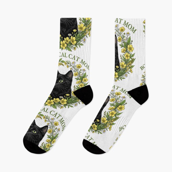 Item preview, Cute Black Cat Botanical Garden Lady designed and sold by ArtivioShop.