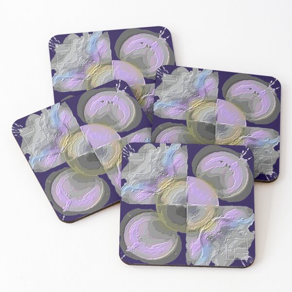 Item preview, emotional drips dark plasticine colorful textured geometric abstract design designed and sold by SmashingDeals.