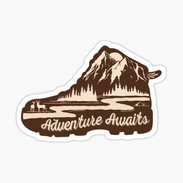 Adventure awaits Sticker