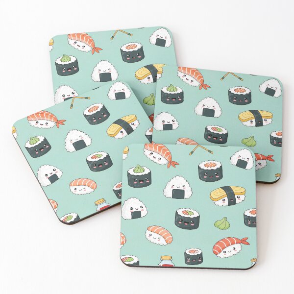 Item preview, Kawaii Sushi Pattern  designed and sold by Timegraf.