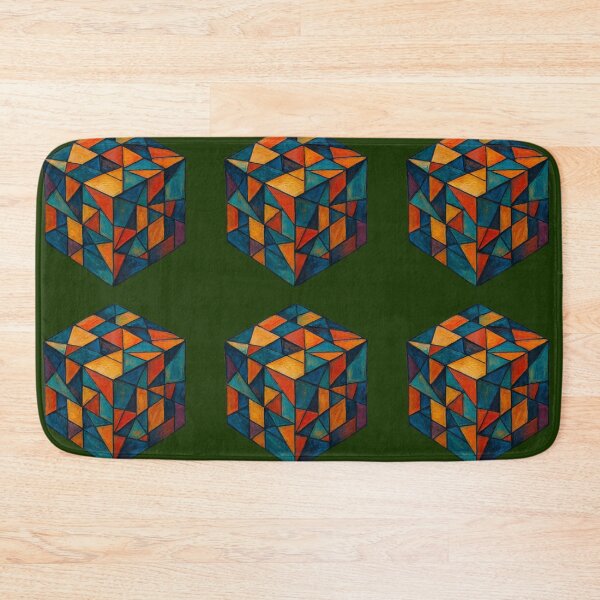 Item preview, Abstract Geometric Cube Mosaic designed and sold by Ecosetereos.