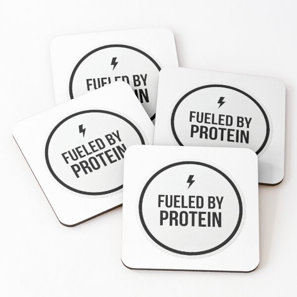 Item preview,  Fueled By Protein Minimalist Sticker Gym Nutrition Fitness Humor designed and sold by Bmd4Fitness.