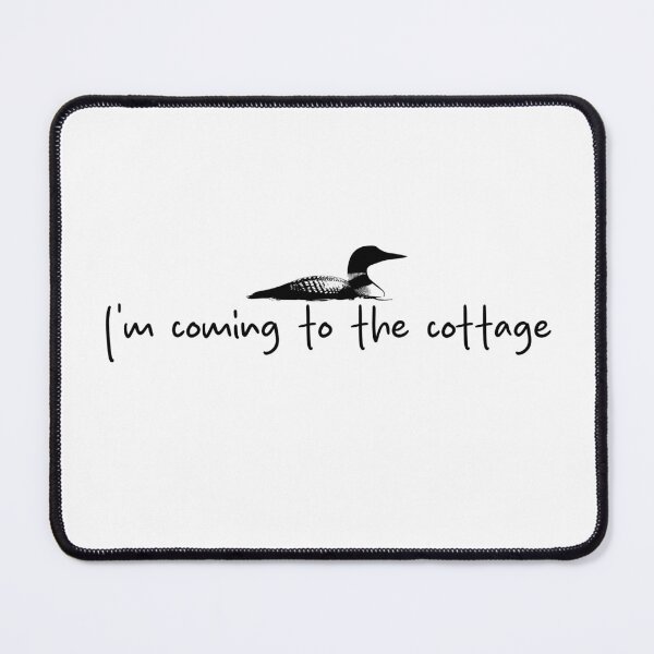 Item preview, I'm coming to the cottage - with loon - Heated Rivalry, Ilya Rozanov, Shane Hollander, Hollanov Quote Sticker Art designed and sold by RosefinchArt.