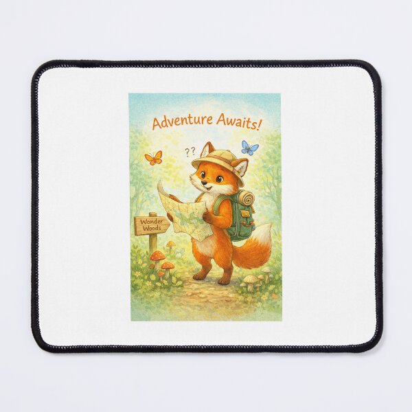 Item preview, Explorer Fox – “Adventure Awaits!” designed and sold by MimisCornerCo.