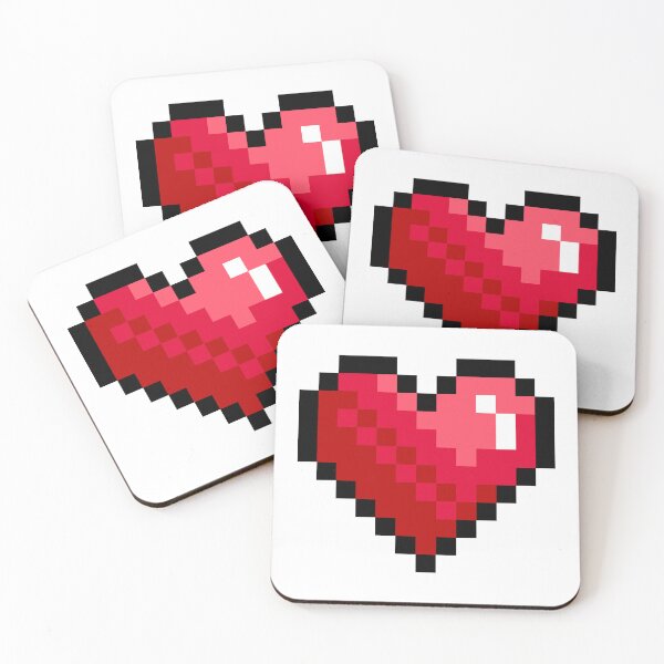 Item preview, Pixelated Heart | Red Heart | Games Heart  designed and sold by PrintEveryday.