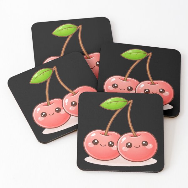 Item preview, Cute Food Club Cherries Kawaii Fruit designed and sold by ImagenFusionP.