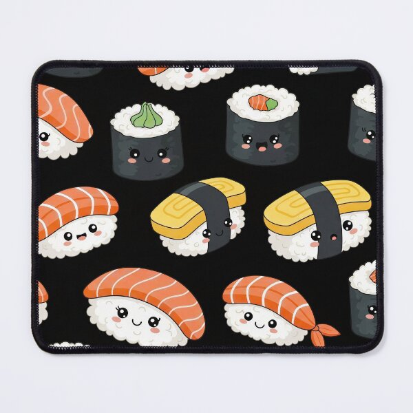 Item preview, Kawaii Sushi Pattern  designed and sold by Timegraf.