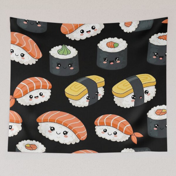 Item preview, Kawaii Sushi Pattern  designed and sold by Timegraf.