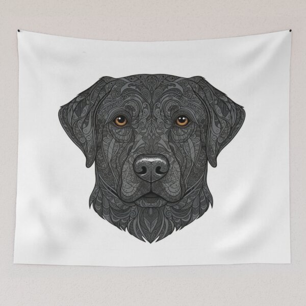 Item preview, Intricate Black Lab designed and sold by PaintedbyCarol.