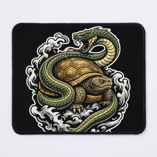 Item preview, Genbu Black Tortoise & Snake – Japanese Guardian Tattoo Art designed and sold by Totemica.