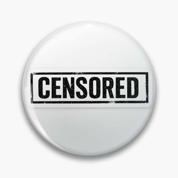 Item preview, Censored Sticker Minimalist Black White designed and sold by Pavelus.