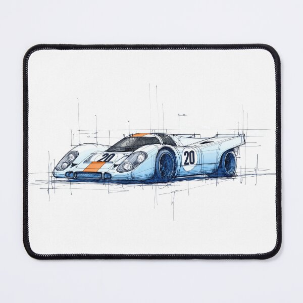 Item preview, 917 Race Car Side Sketch Illustration designed and sold by blackdogshop.