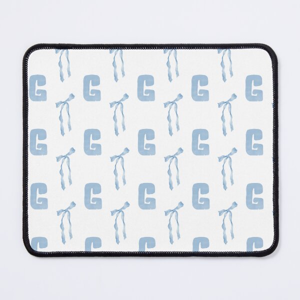 Item preview, Watercolor Blue Bow Letter G Phone Case Aesthetic Gift for Her and Mom, Coquette Blue Bow Letter G Blanket Cozy Elegant Gift for Baby Shower, Letter G Blue Bow Journal Graduation Gift for Girls designed and sold by VivaFy.