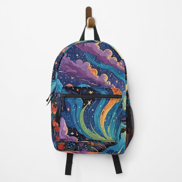 Item preview, Cosmic Valley: Aurora over the Starry Mountains designed and sold by Siriusvibes.